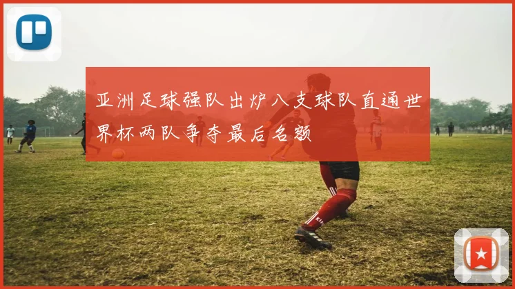 亚洲足球强队出炉八支球队直通世界杯两队争夺最后名额
